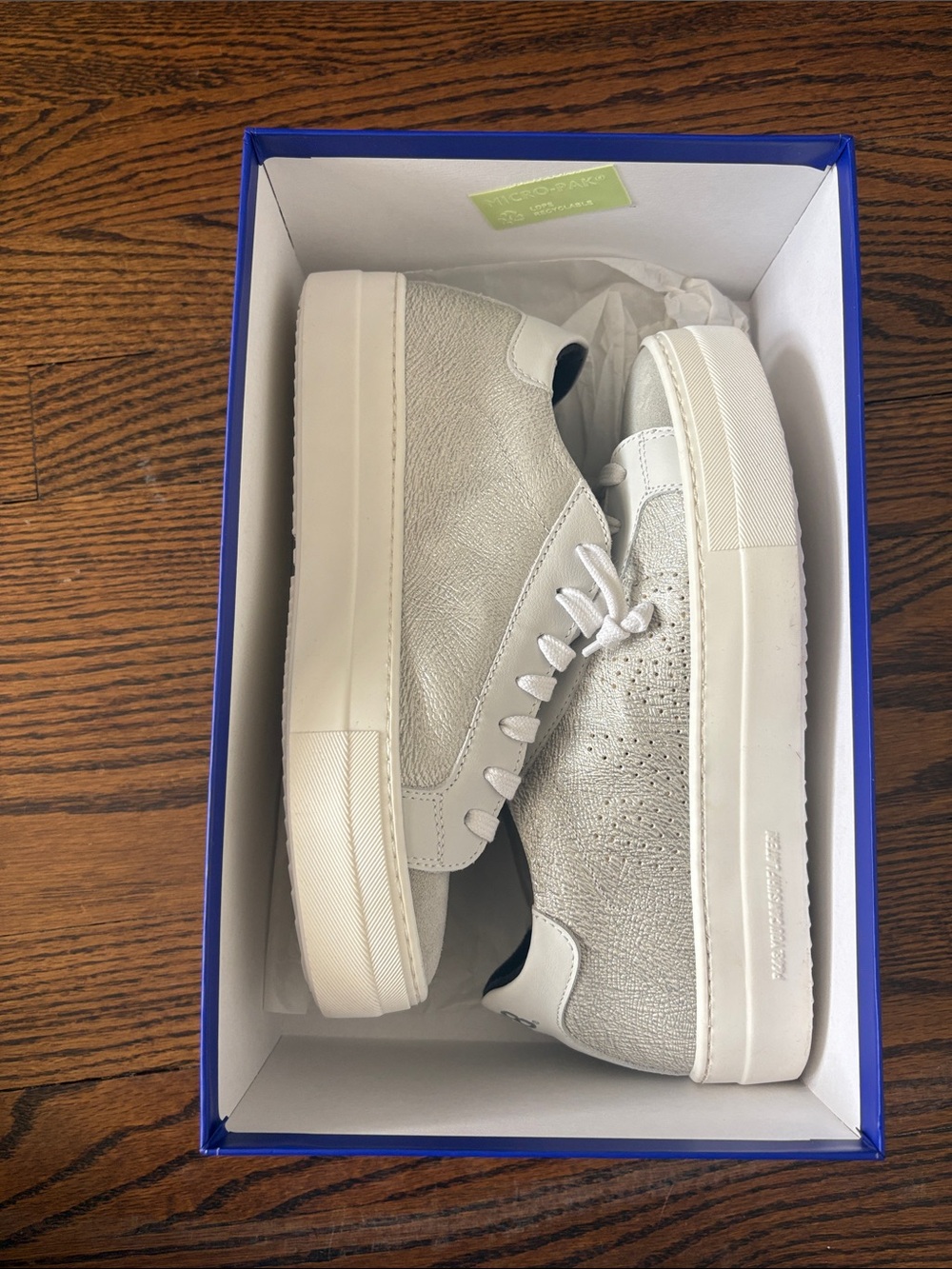P448 Gray Suede Low-Top Sneakers (Never Worn)